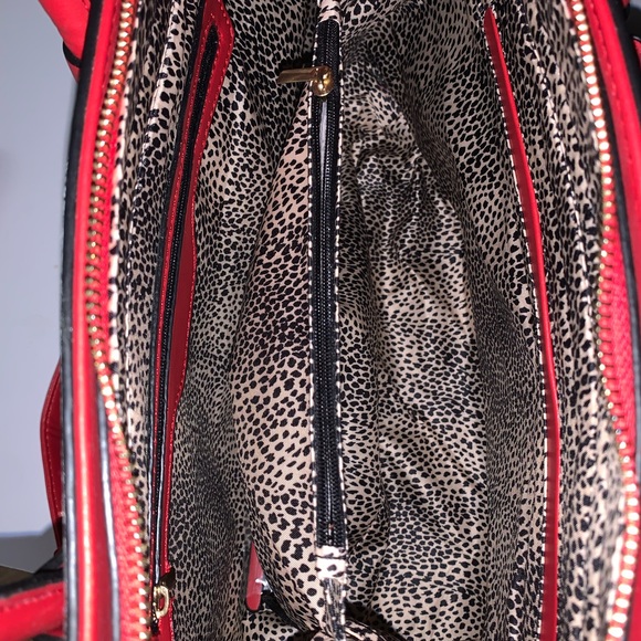 Selling a beautiful costume made red white and grey purse! - Picture 3 of 4